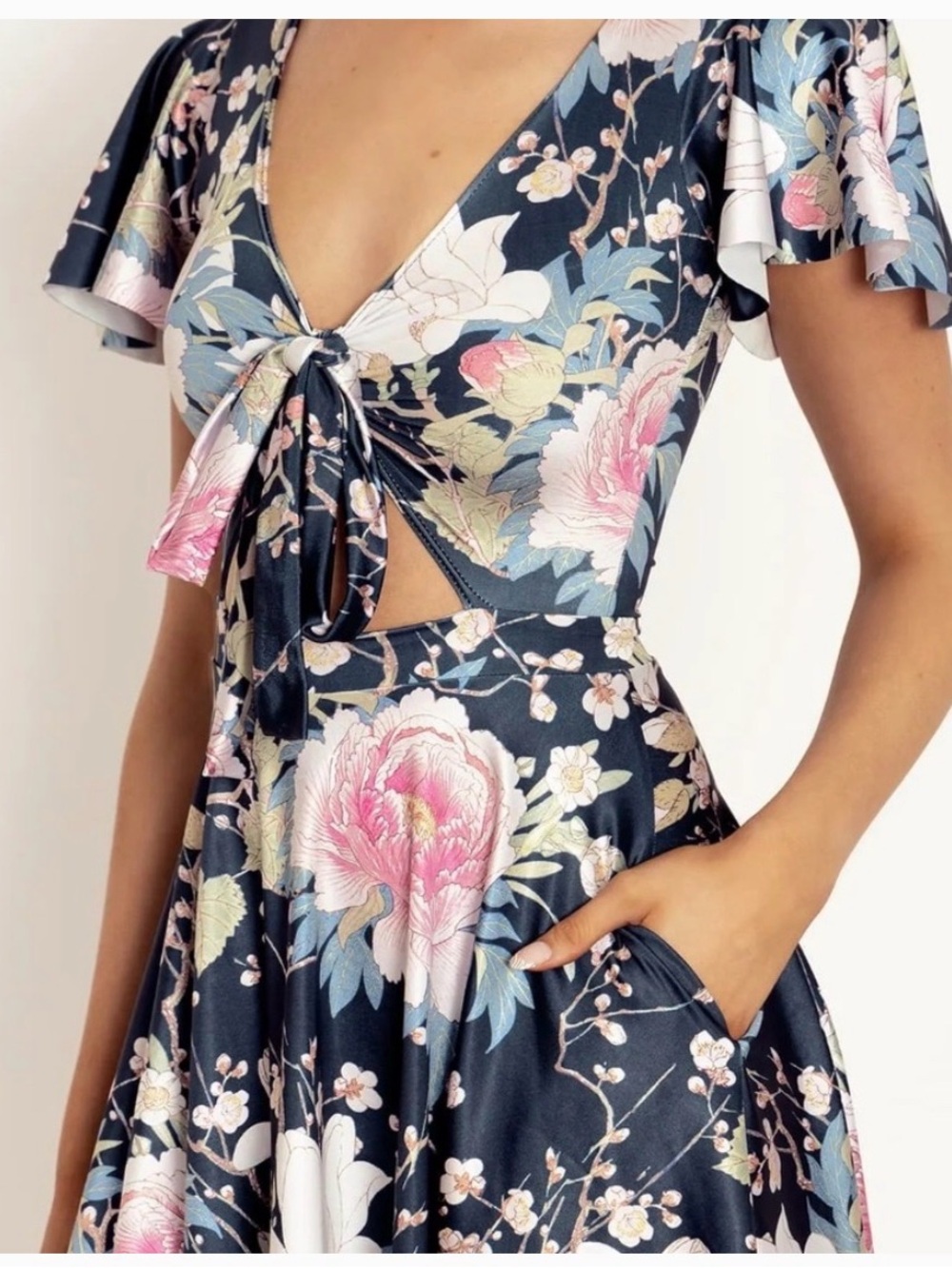 NWOT Rare BlackMilk KOSON FLOWERS MIDI DRESS -Limited